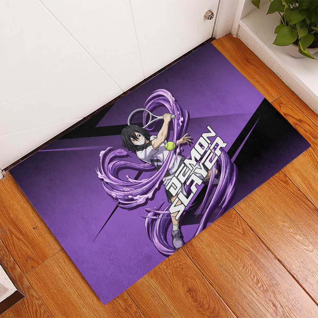 Obanai Iguro Serpent Strike Rubber Doormat Sporty Anime Mashup Style