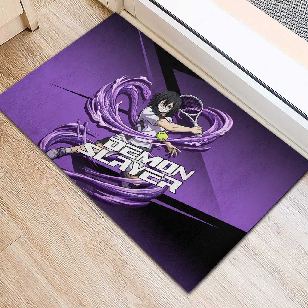 Obanai Iguro Serpent Strike Rubber Doormat Sporty Anime Mashup Style