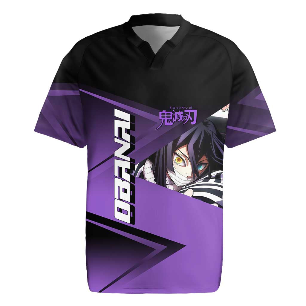 Obanai Iguro Serpent Strike Rugby Jersey Sporty Anime Mashup Style