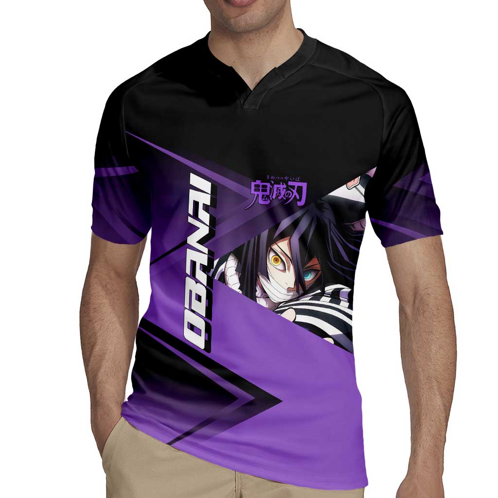 Obanai Iguro Serpent Strike Rugby Jersey Sporty Anime Mashup Style