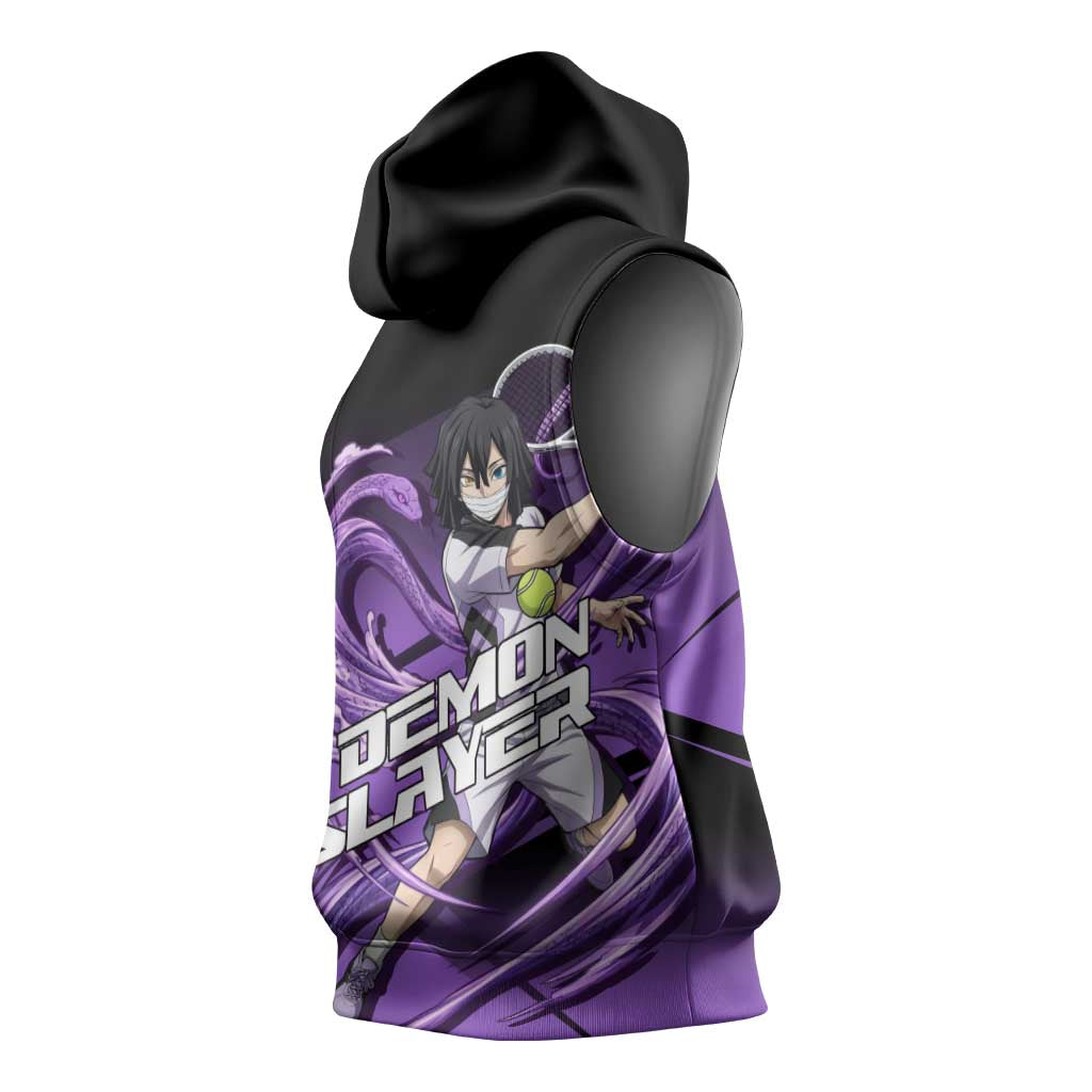 Obanai Iguro Serpent Strike Sleeveless Hoodie Sporty Anime Mashup Style