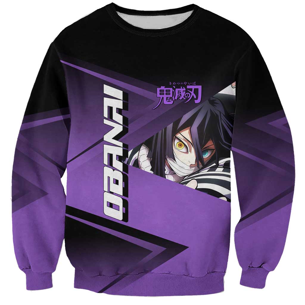 Obanai Iguro Serpent Strike Sweatshirt Sporty Anime Mashup Style