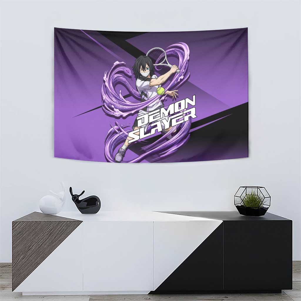 Obanai Iguro Serpent Strike Tapestry Sporty Anime Mashup Style