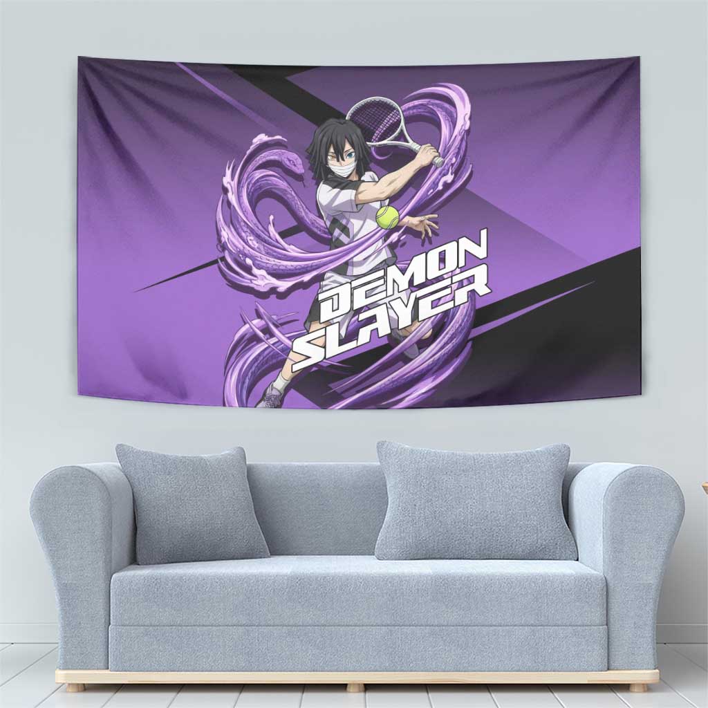 Obanai Iguro Serpent Strike Tapestry Sporty Anime Mashup Style