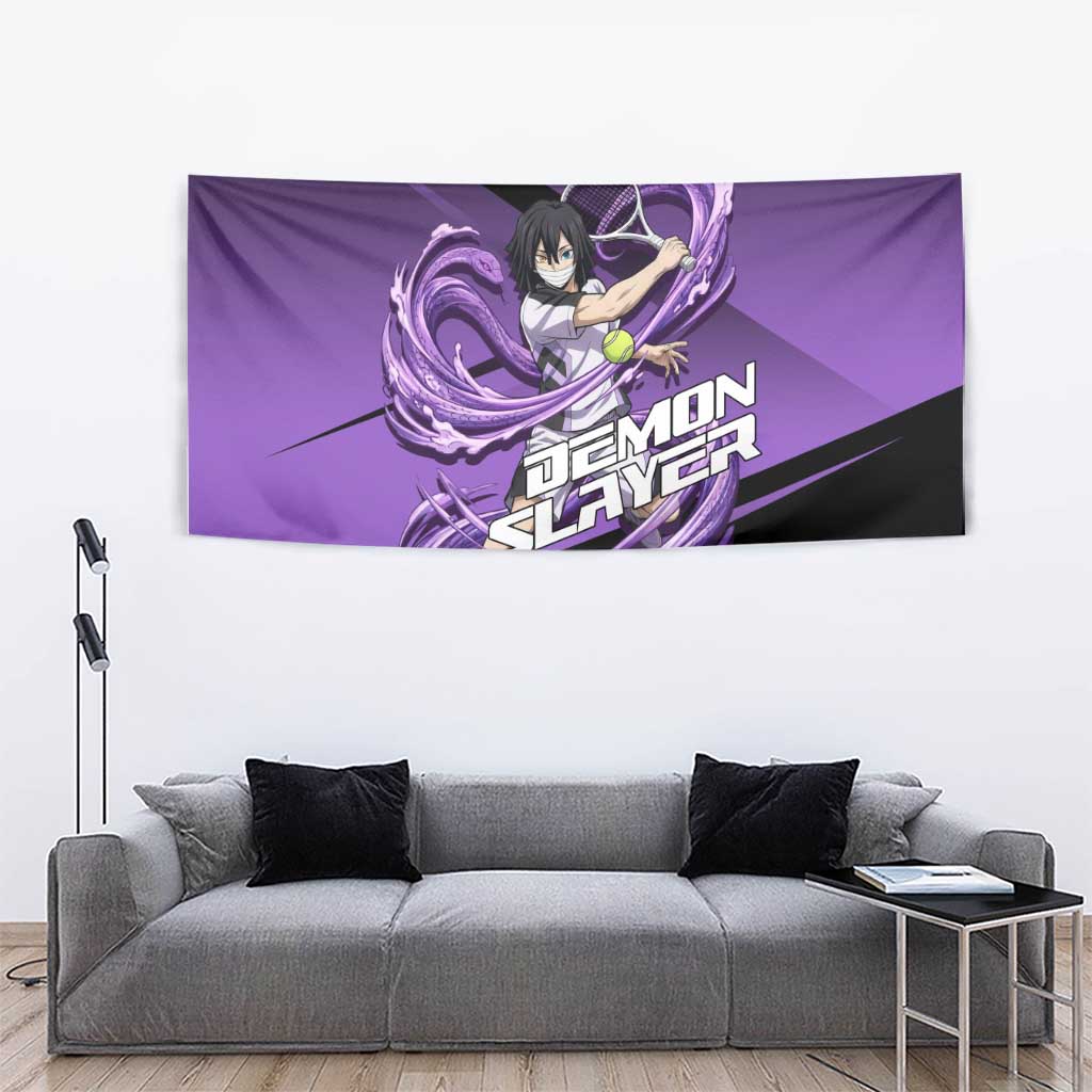 Obanai Iguro Serpent Strike Tapestry Sporty Anime Mashup Style