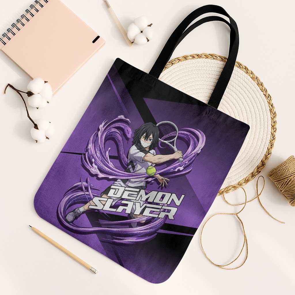 Obanai Iguro Serpent Strike Tote Bag Sporty Anime Mashup Style