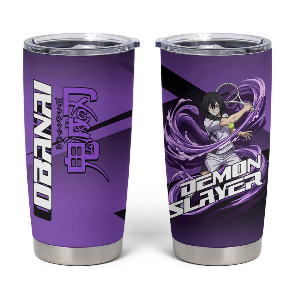 Obanai Iguro Serpent Strike Tumbler Cup Sporty Anime Mashup Style