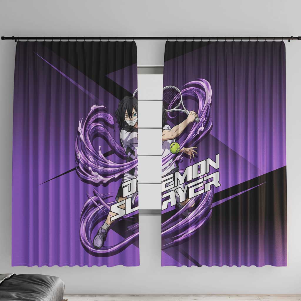 Obanai Iguro Serpent Strike Window Curtain Sporty Anime Mashup Style