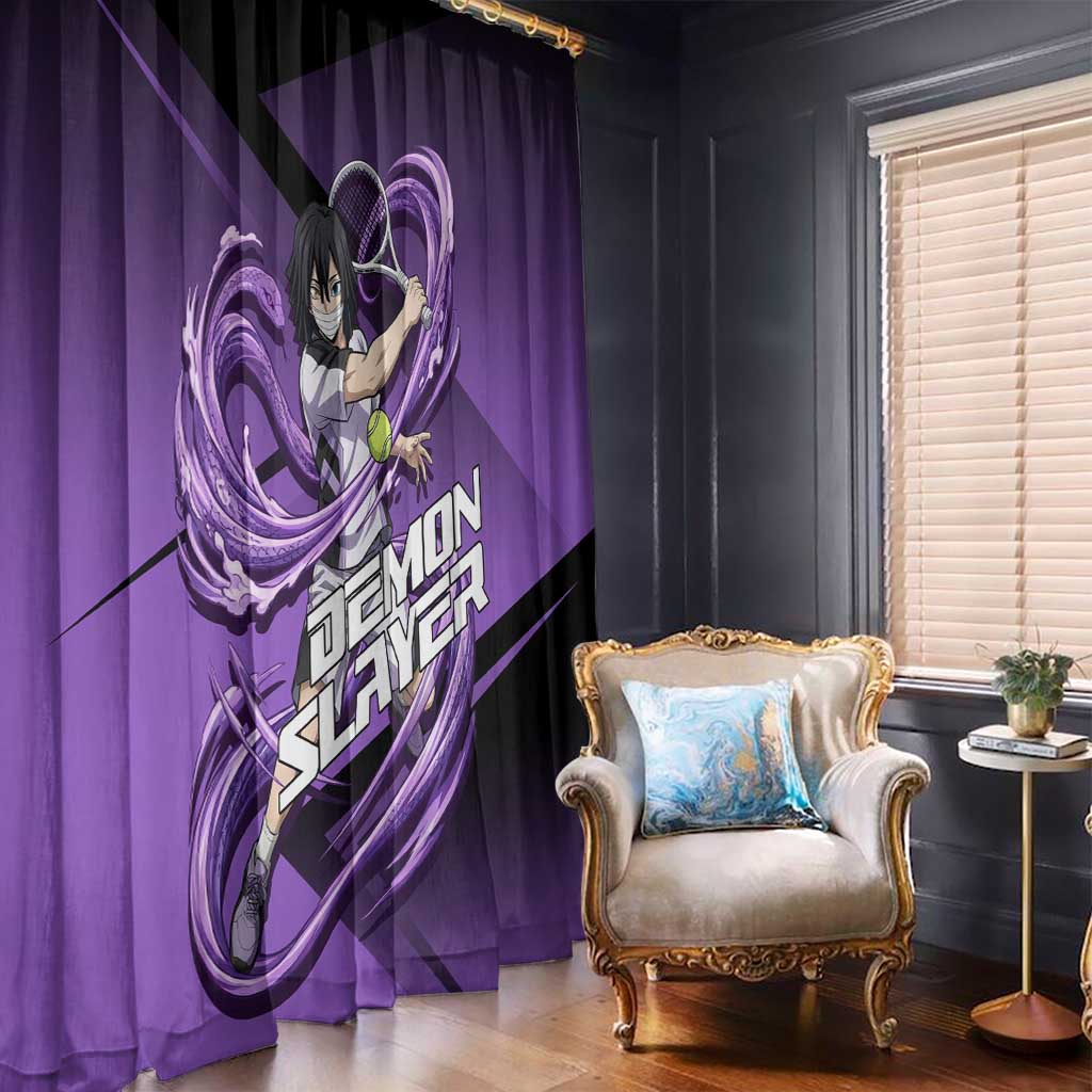Obanai Iguro Serpent Strike Window Curtain Sporty Anime Mashup Style