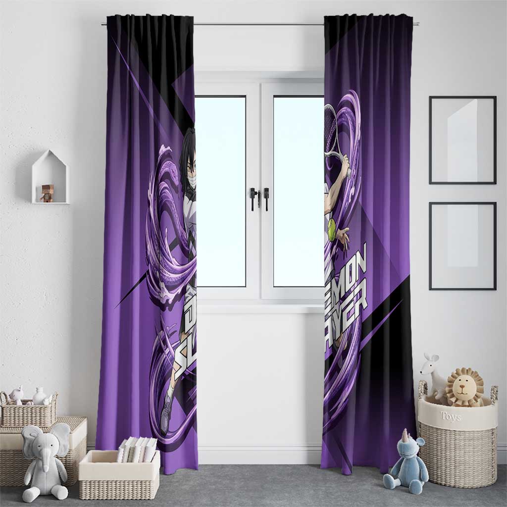 Obanai Iguro Serpent Strike Window Curtain Sporty Anime Mashup Style