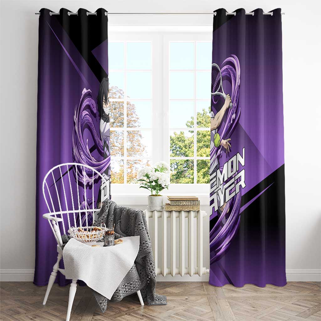 Obanai Iguro Serpent Strike Window Curtain Sporty Anime Mashup Style