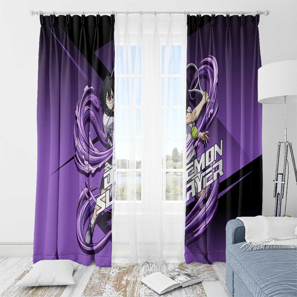 Obanai Iguro Serpent Strike Window Curtain Sporty Anime Mashup Style