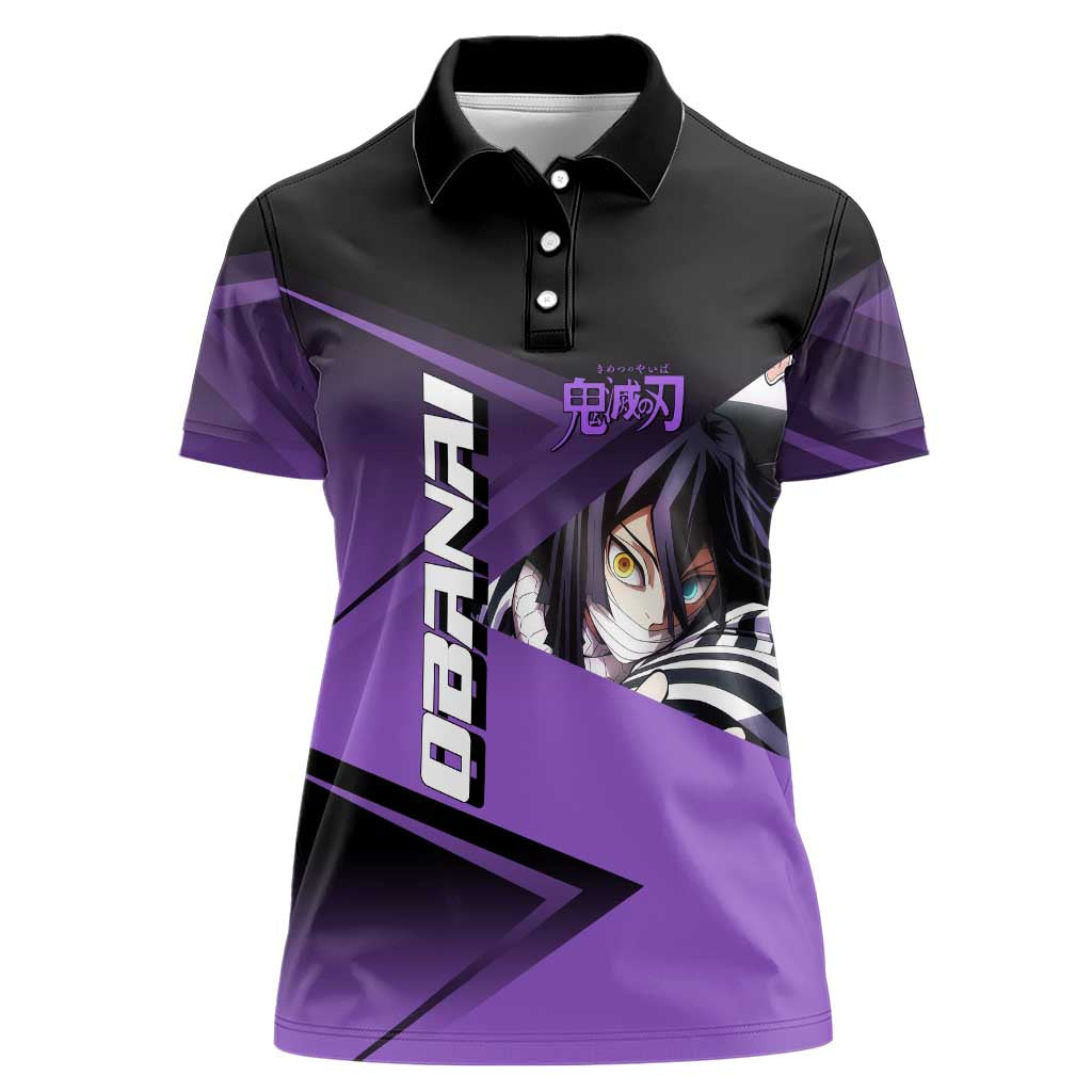 Obanai Iguro Serpent Strike Women Polo Shirt Sporty Anime Mashup Style