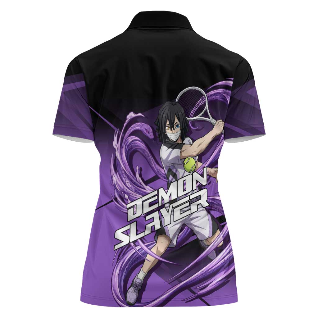 Obanai Iguro Serpent Strike Women Polo Shirt Sporty Anime Mashup Style