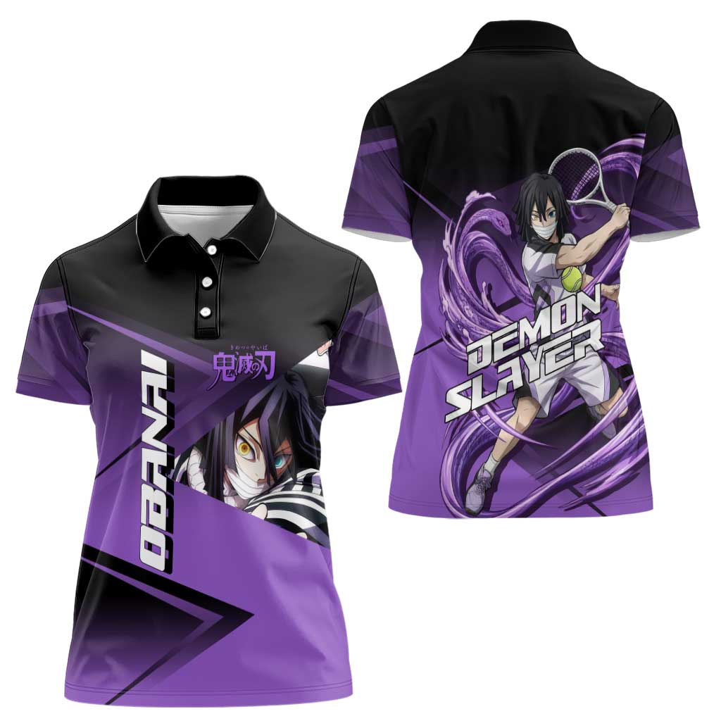 Obanai Iguro Serpent Strike Women Polo Shirt Sporty Anime Mashup Style
