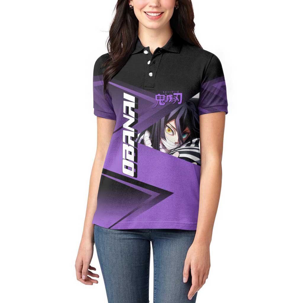 Obanai Iguro Serpent Strike Women Polo Shirt Sporty Anime Mashup Style
