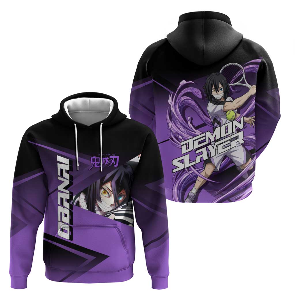 Obanai Iguro Serpent Strike Zip Hoodie Sporty Anime Mashup Style