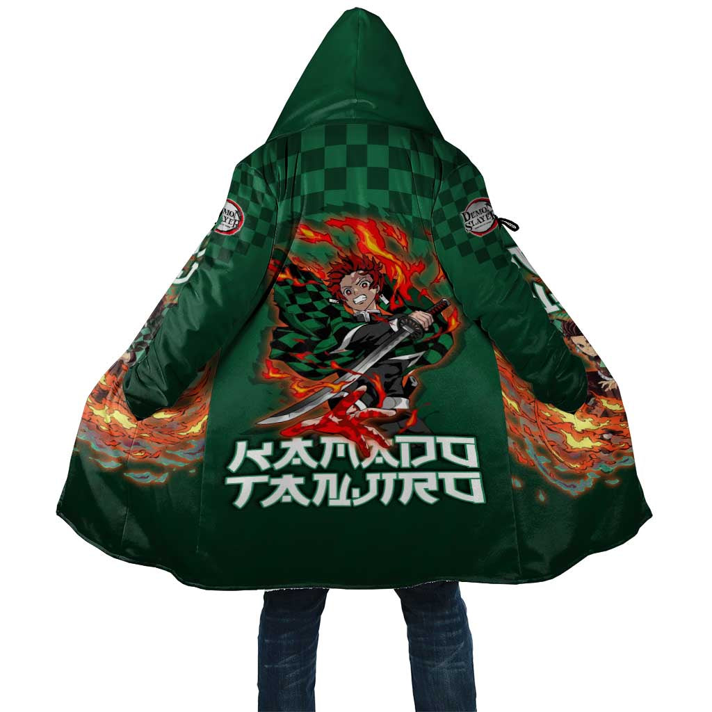 Kamado Tanjiro Demon Slayer Cloak Flame Burst Anime Checkered Style