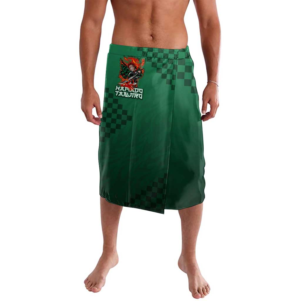 Kamado Tanjiro Demon Slayer Lavalava Flame Burst Anime Checkered Style