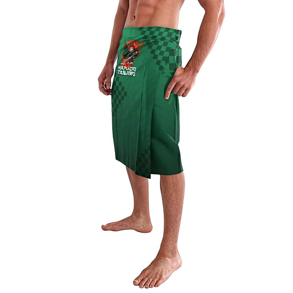 Kamado Tanjiro Demon Slayer Lavalava Flame Burst Anime Checkered Style