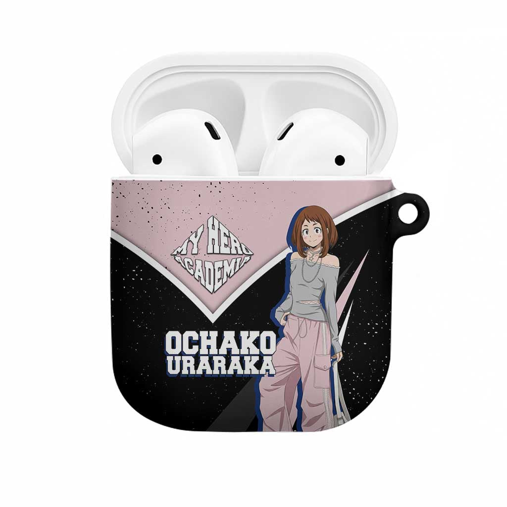 Ochako Uraraka My Hero Academia AirPods Case Anime Grunge Splatter Graphic Style
