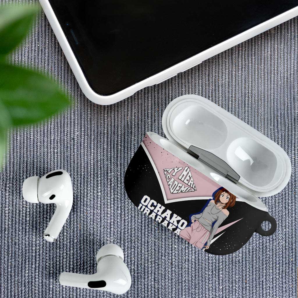 Ochako Uraraka My Hero Academia AirPods Case Anime Grunge Splatter Graphic Style
