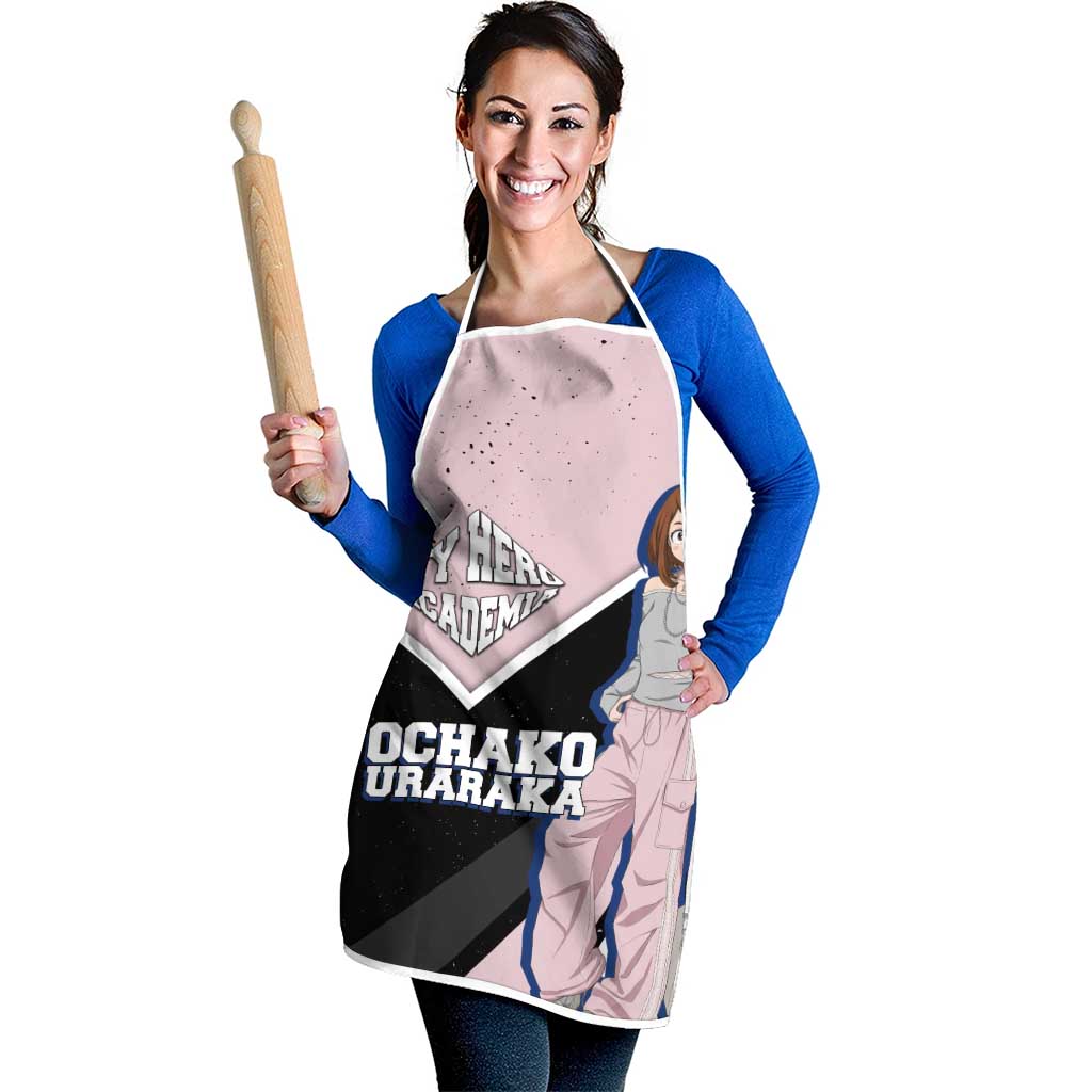 Ochako Uraraka My Hero Academia Apron Anime Grunge Splatter Graphic Style