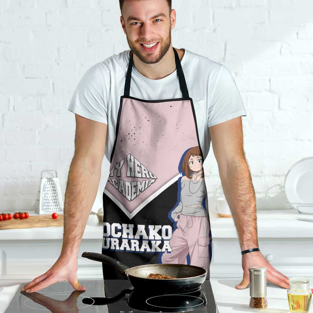 Ochako Uraraka My Hero Academia Apron Anime Grunge Splatter Graphic Style
