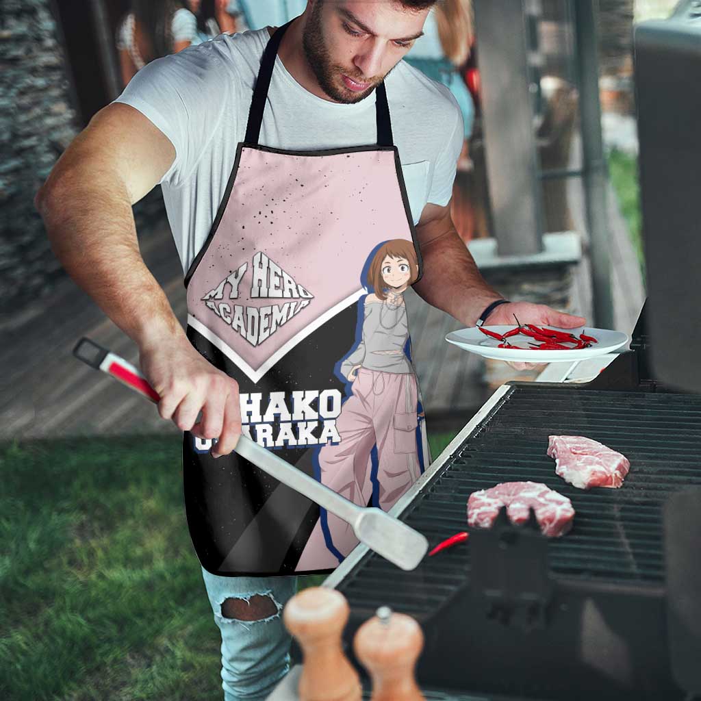 Ochako Uraraka My Hero Academia Apron Anime Grunge Splatter Graphic Style