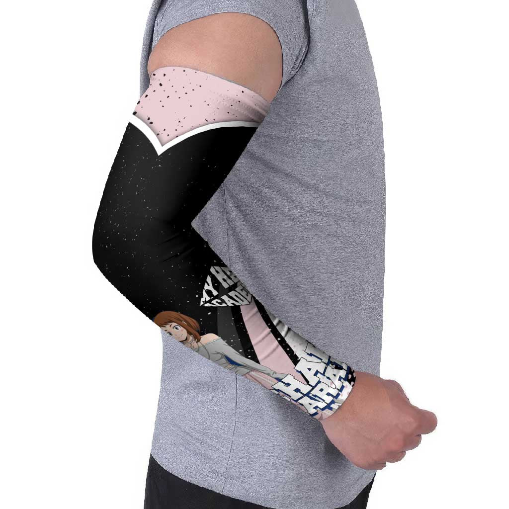 Ochako Uraraka My Hero Academia Arm Sleeves Anime Grunge Splatter Graphic Style