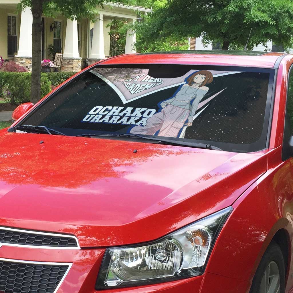 Ochako Uraraka My Hero Academia Auto Sun Shade Anime Grunge Splatter Graphic Style