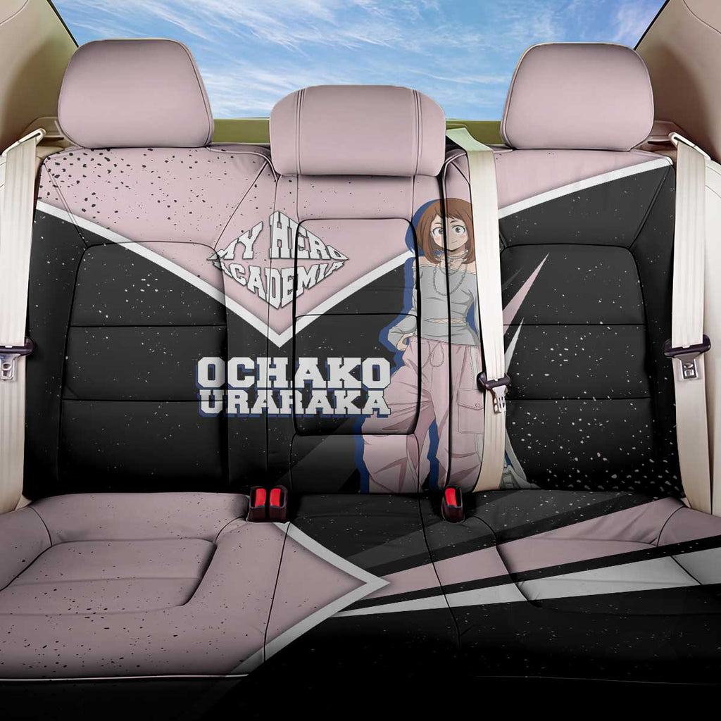 Ochako Uraraka My Hero Academia Back Car Seat Cover Anime Grunge Splatter Graphic Style