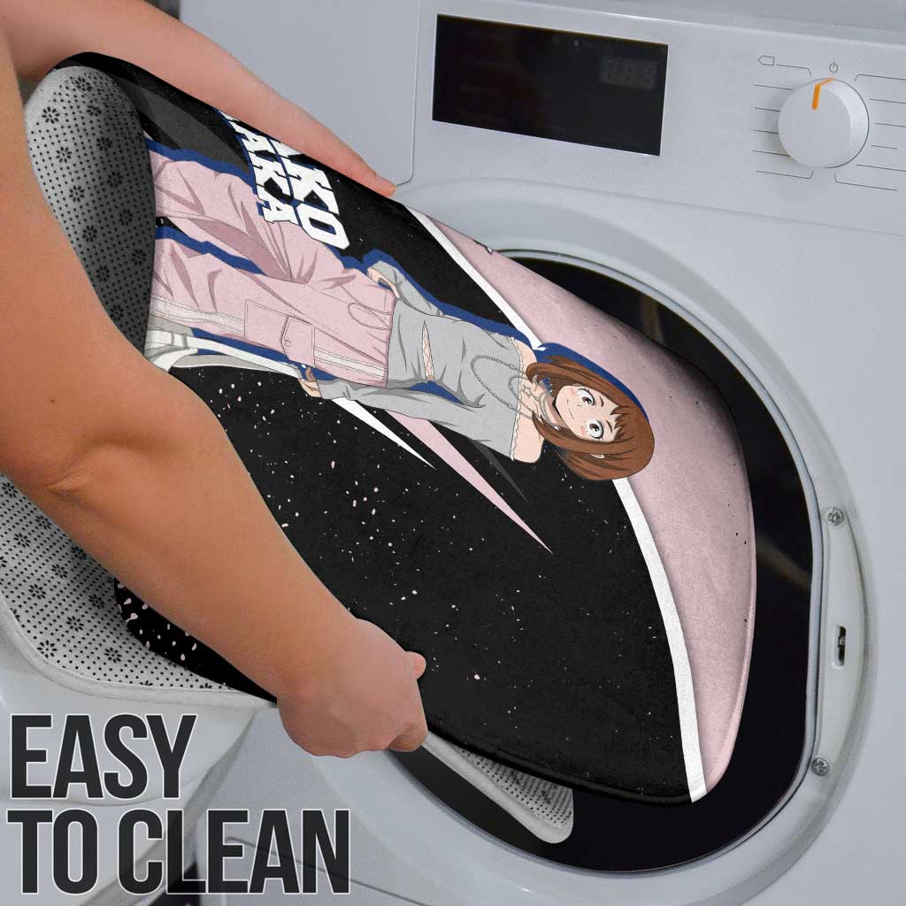 Ochako Uraraka My Hero Academia Bathroom Set Anime Grunge Splatter Graphic Style