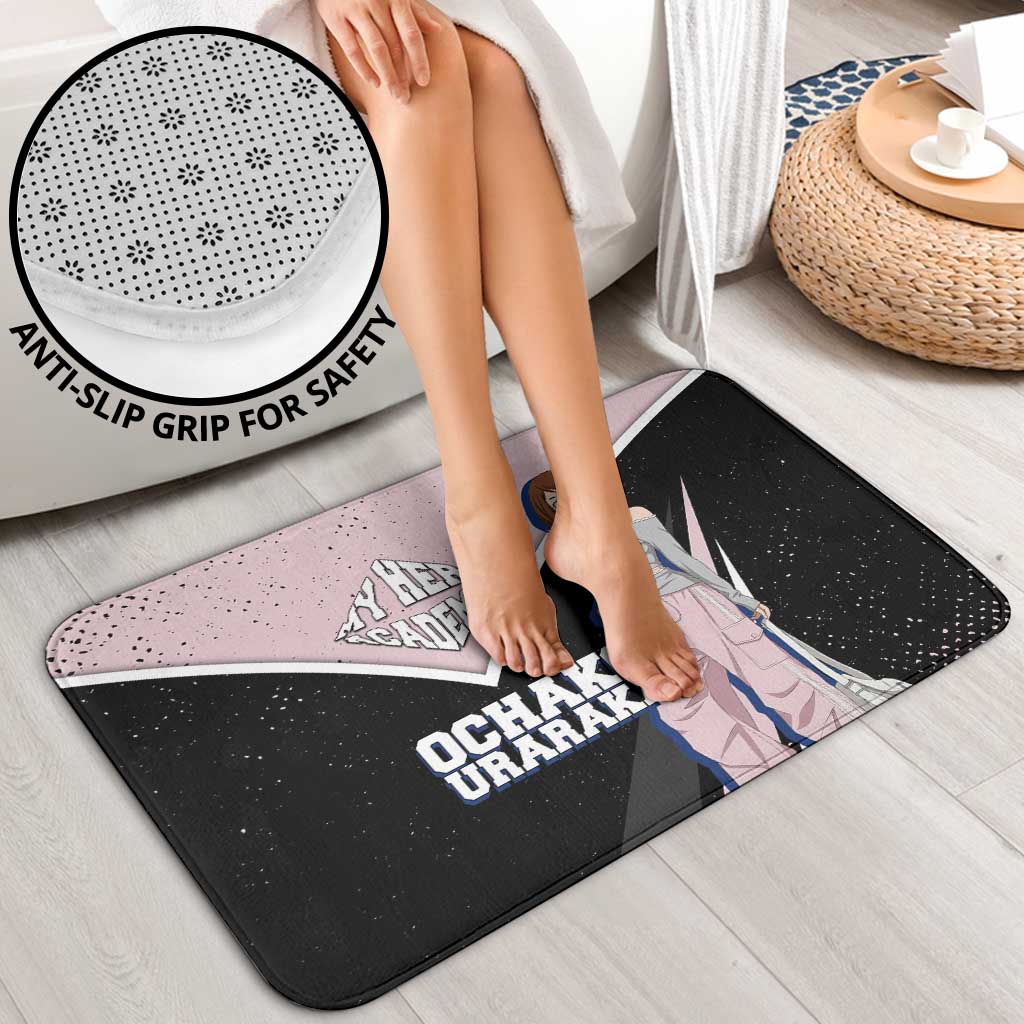 Ochako Uraraka My Hero Academia Bathroom Set Anime Grunge Splatter Graphic Style