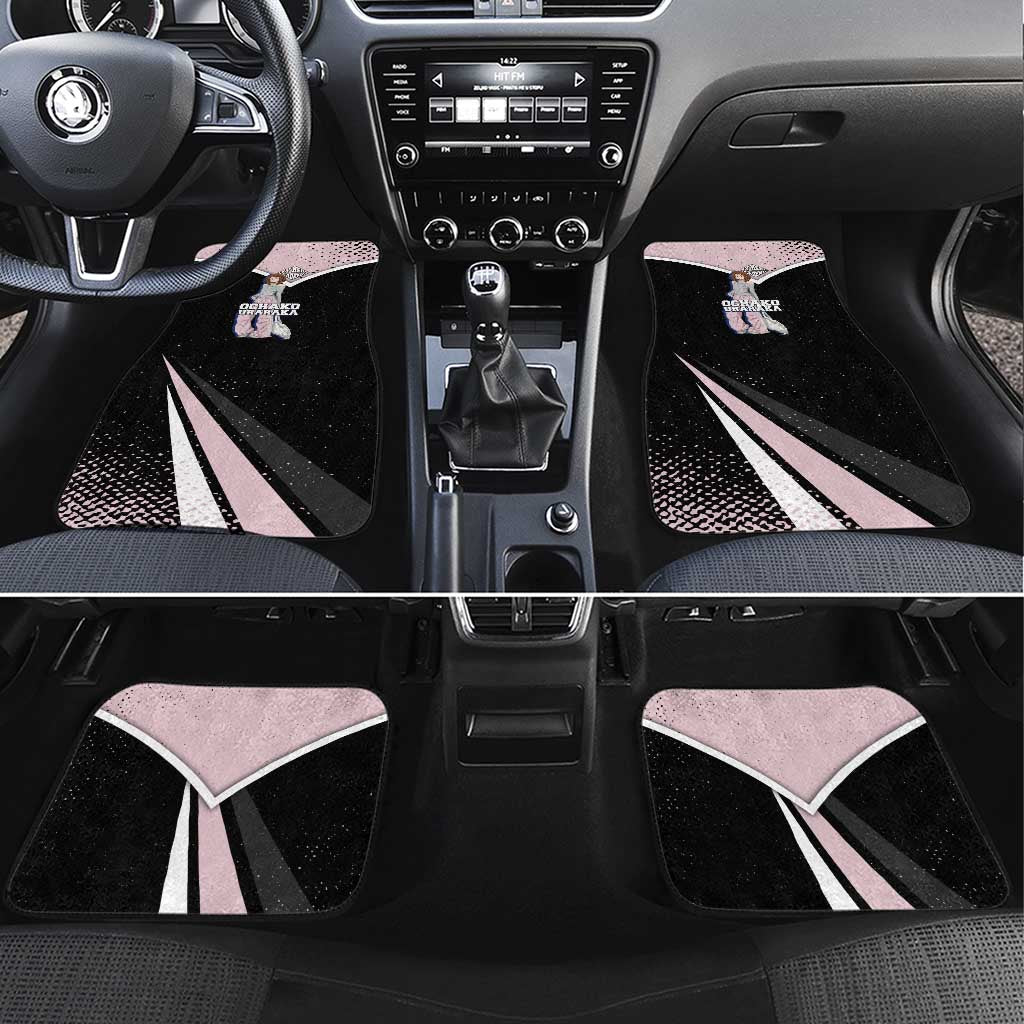 Ochako Uraraka My Hero Academia Car Mats Anime Grunge Splatter Graphic Style