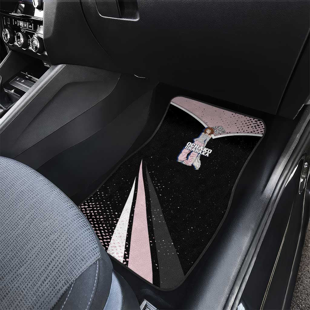 Ochako Uraraka My Hero Academia Car Mats Anime Grunge Splatter Graphic Style