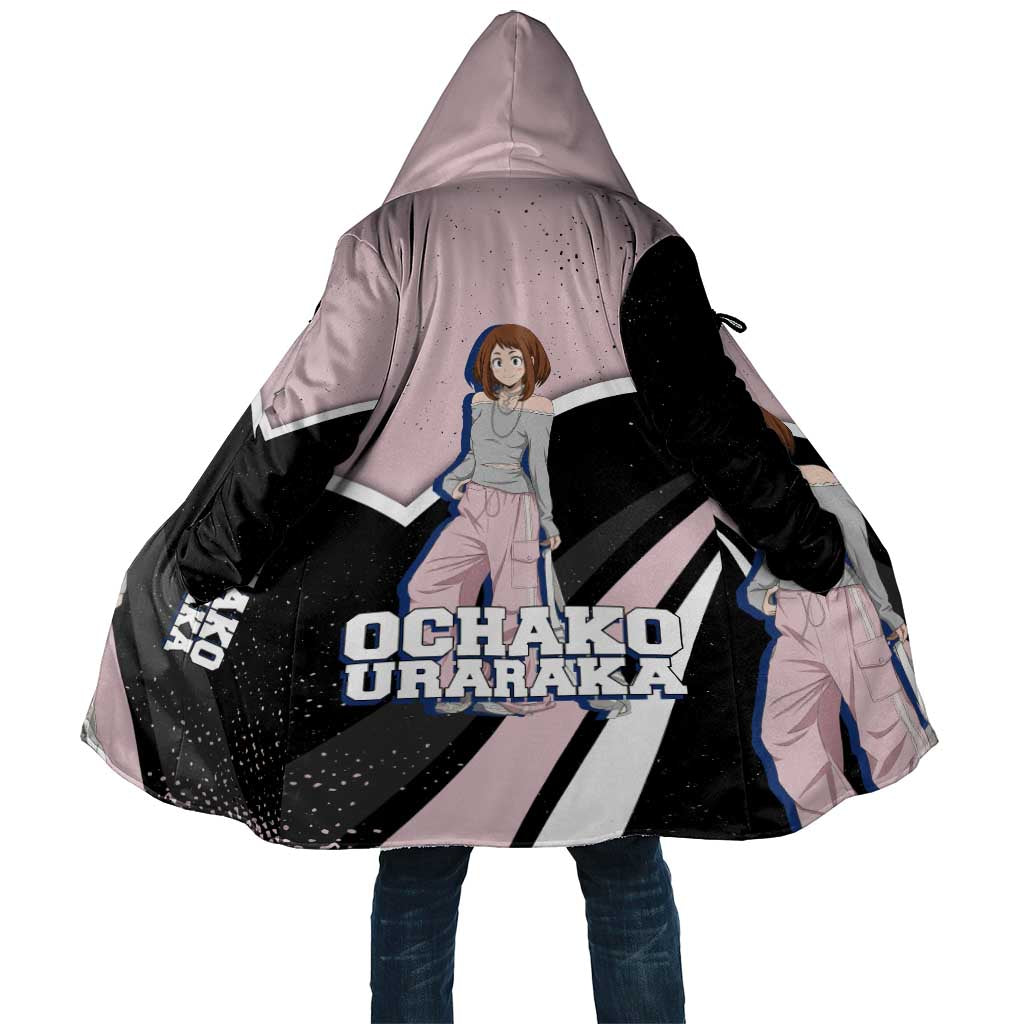 Ochako Uraraka My Hero Academia Cloak Anime Grunge Splatter Graphic Style