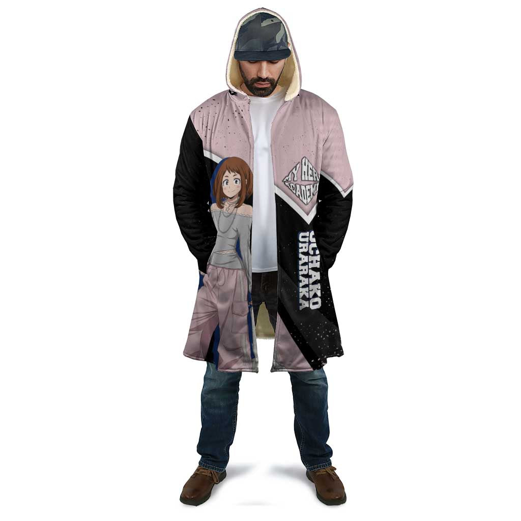 Ochako Uraraka My Hero Academia Cloak Anime Grunge Splatter Graphic Style