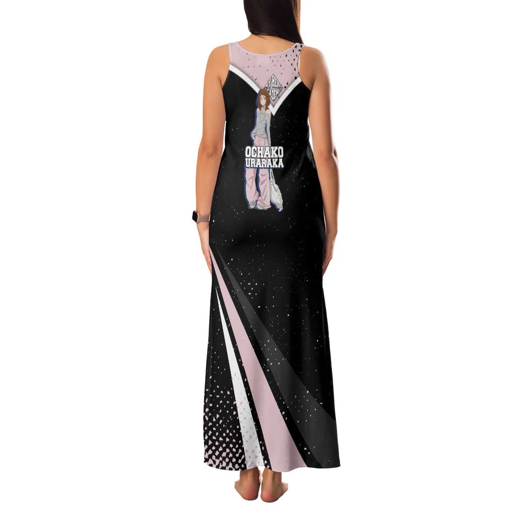 Ochako Uraraka My Hero Academia Family Matching Tank Maxi Dress and Hawaiian Shirt Anime Grunge Splatter Graphic Style