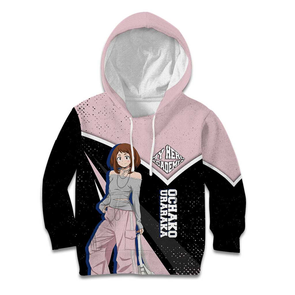 Ochako Uraraka My Hero Academia Kid Hoodie Anime Grunge Splatter Graphic Style