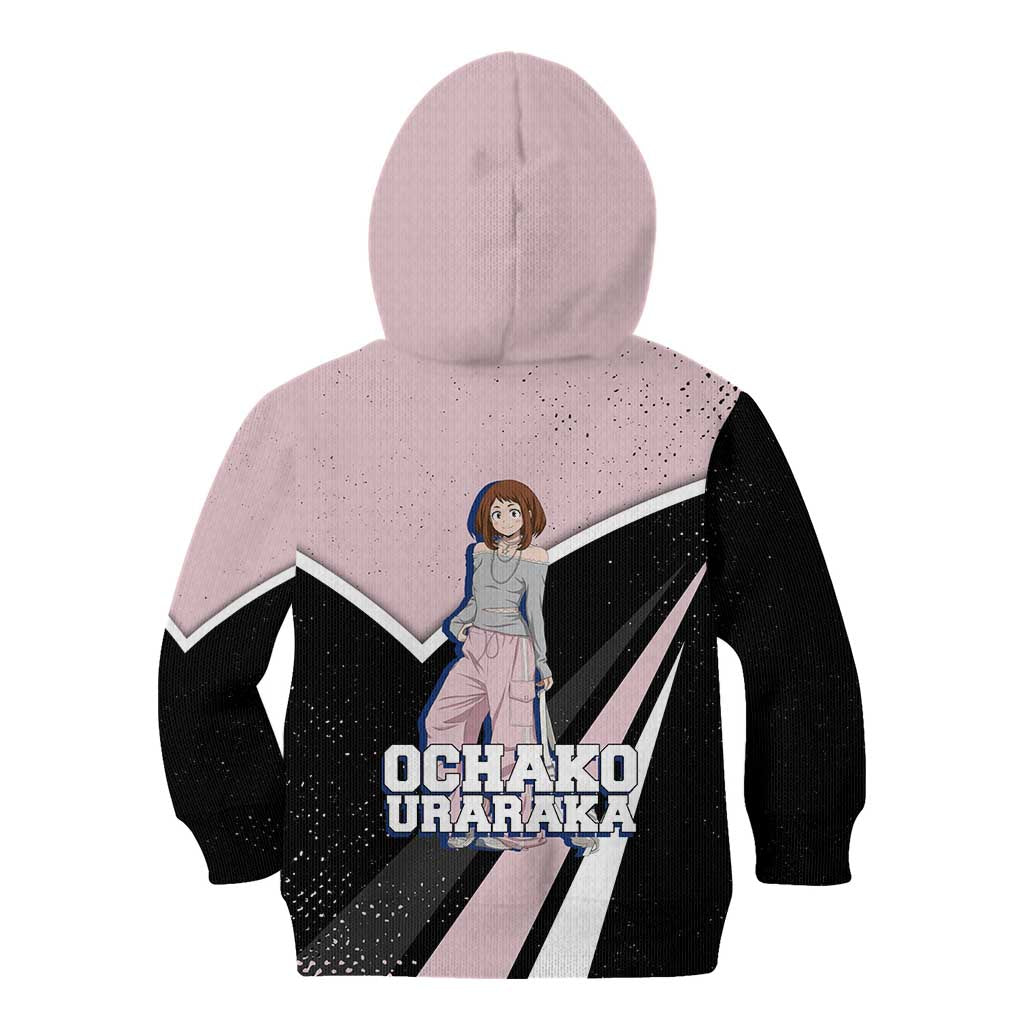 Ochako Uraraka My Hero Academia Kid Hoodie Anime Grunge Splatter Graphic Style