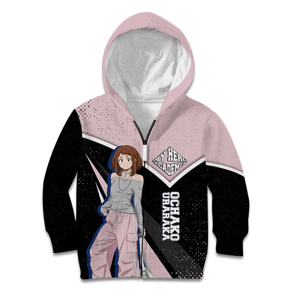 Ochako Uraraka My Hero Academia Kid Hoodie Anime Grunge Splatter Graphic Style