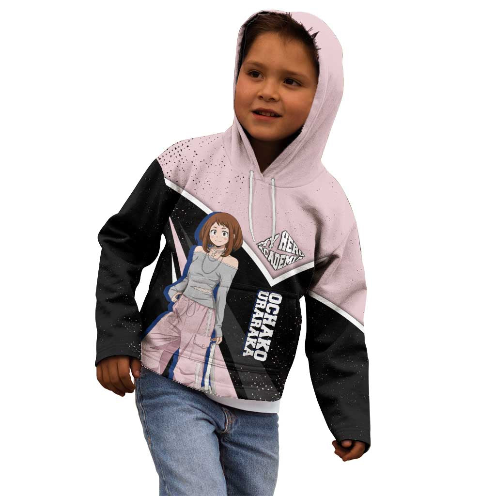 Ochako Uraraka My Hero Academia Kid Hoodie Anime Grunge Splatter Graphic Style