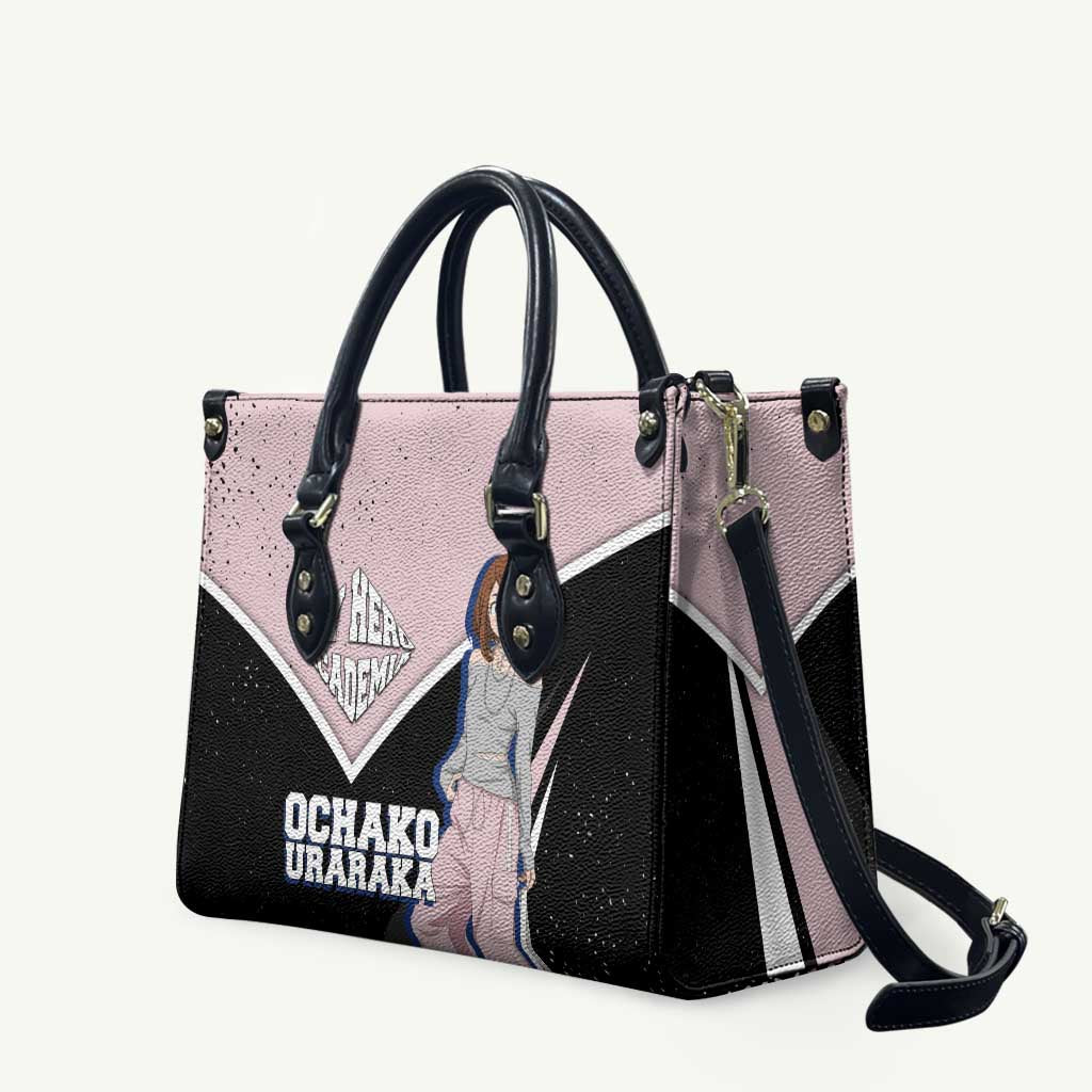 Ochako Uraraka My Hero Academia Leather Bag Anime Grunge Splatter Graphic Style