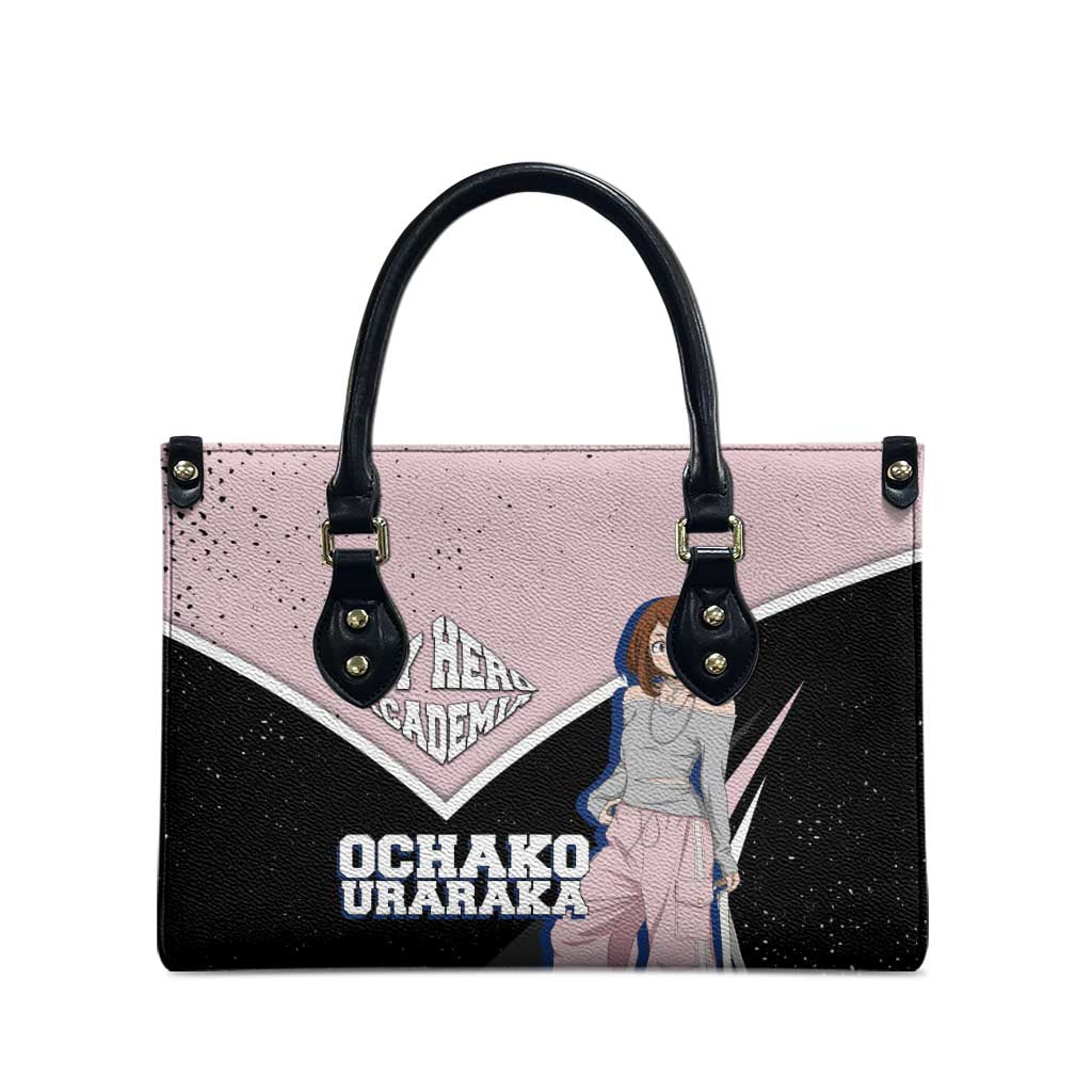 Ochako Uraraka My Hero Academia Leather Bag Anime Grunge Splatter Graphic Style