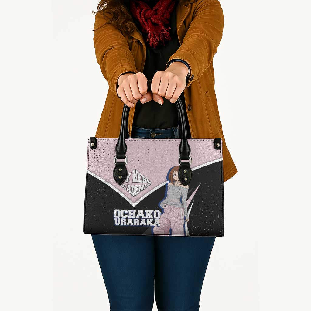 Ochako Uraraka My Hero Academia Leather Bag Anime Grunge Splatter Graphic Style