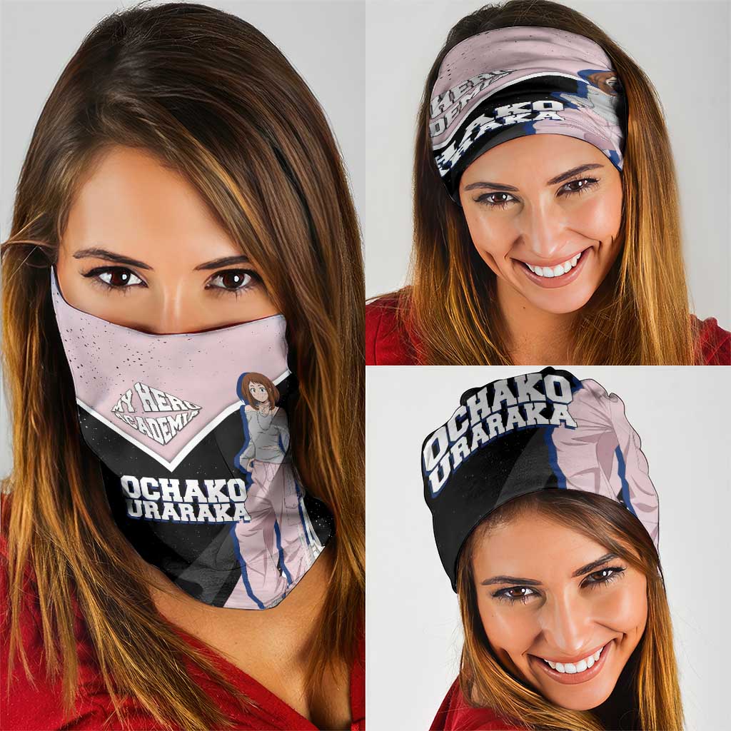 Ochako Uraraka My Hero Academia Neck Gaiter Anime Grunge Splatter Graphic Style