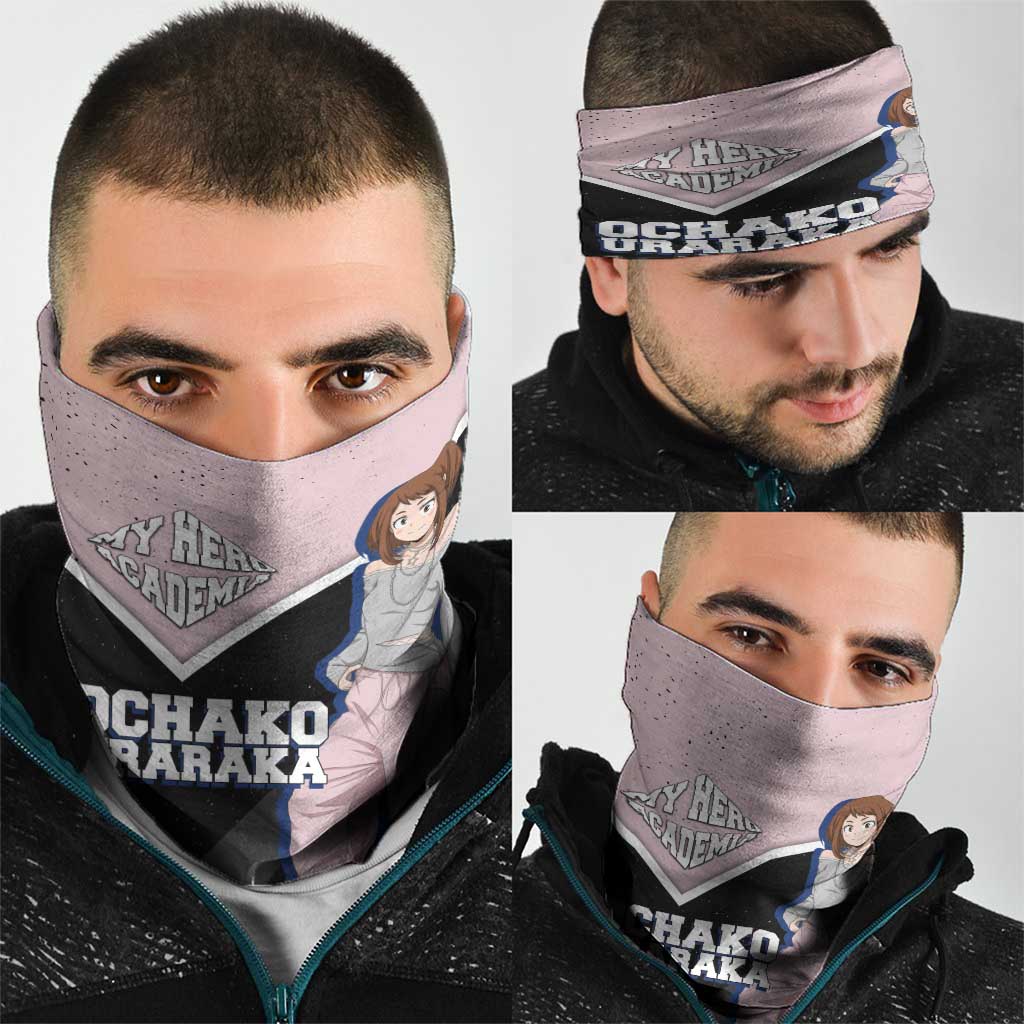 Ochako Uraraka My Hero Academia Neck Gaiter Anime Grunge Splatter Graphic Style