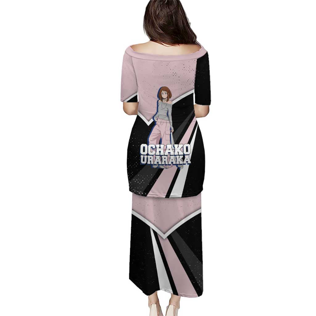 Ochako Uraraka My Hero Academia Puletasi Anime Grunge Splatter Graphic Style