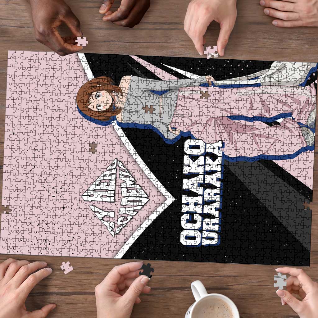 Ochako Uraraka My Hero Academia Puzzle Anime Grunge Splatter Graphic Style